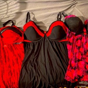 Set of 4 chemises in size 2x. Gently used condition